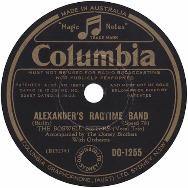 The Boswell Sisters - Alexander's Ragtime Band / The Darktown Strutters' Ball (1934)