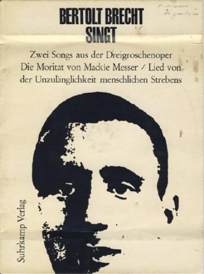 Bertolt Brecht - Bertolt Brecht Singt Zwei Songs Aus Der Dreigroschenoper (1960)