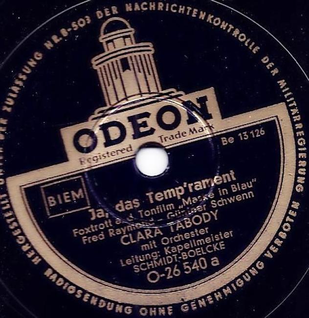Clara Tabody - Ja, Das Temp'rament / Die Juliska Aus Budapest (1942)