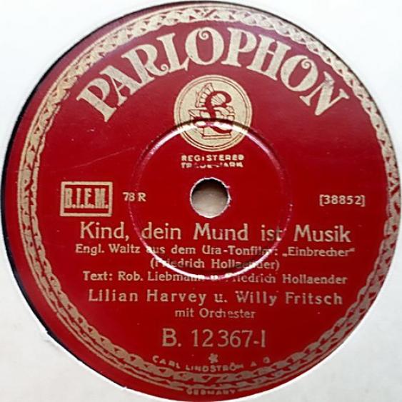 Willy Fritsch - Kind, Dein Mund Ist Musik (1930)