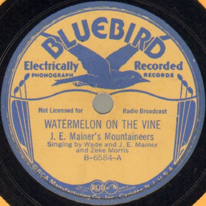 J.E. Mainer's Mountaineers - Watermelon On The Vine / Johnson's Old Grey Mule (1936)