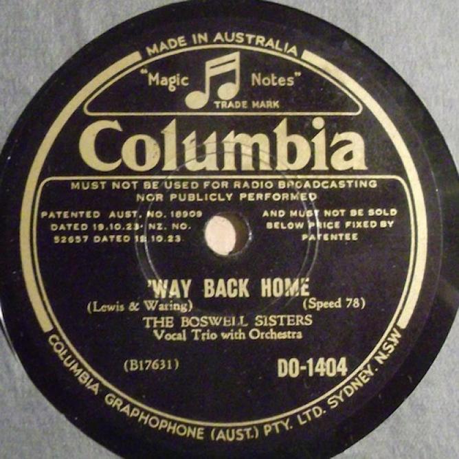 The Boswell Sisters - 'Way Back Home / Every Little Moment (1936)